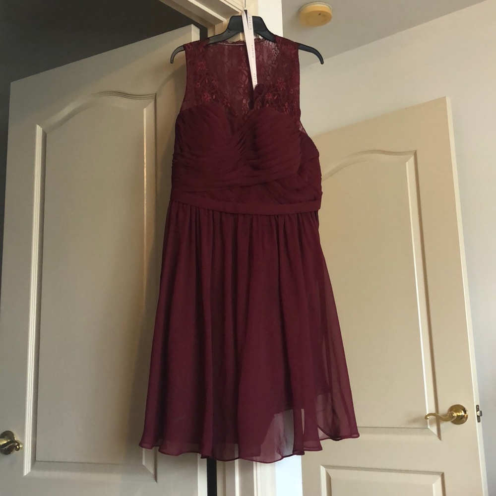 Ax’s or bridesmaid dress Cabernet sz 16